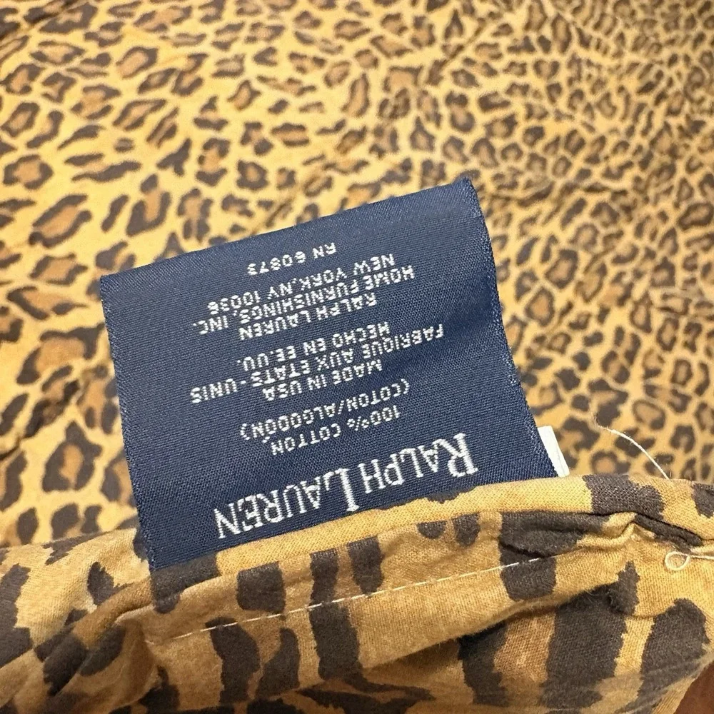 Vintage Y2K‎ Ralph Lauren Queen/Full Animal Print Leopard Cheetah Comforter